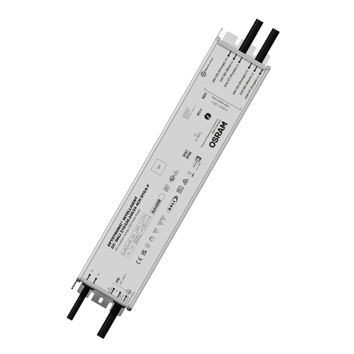 More features, more flexibility: OTi DALI 210W 24V 4CH DT6
